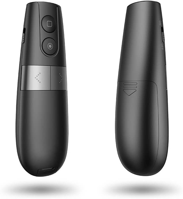 AMERTEER プレゼンター スライド用リモート レーザーなし デジタルポインター タイマー機能付き スポットライト 拡大鏡 アナログポインター 調整可能 遠隔操作 プレゼンテーション PowerPoint、Keynote、Google等対応 H101